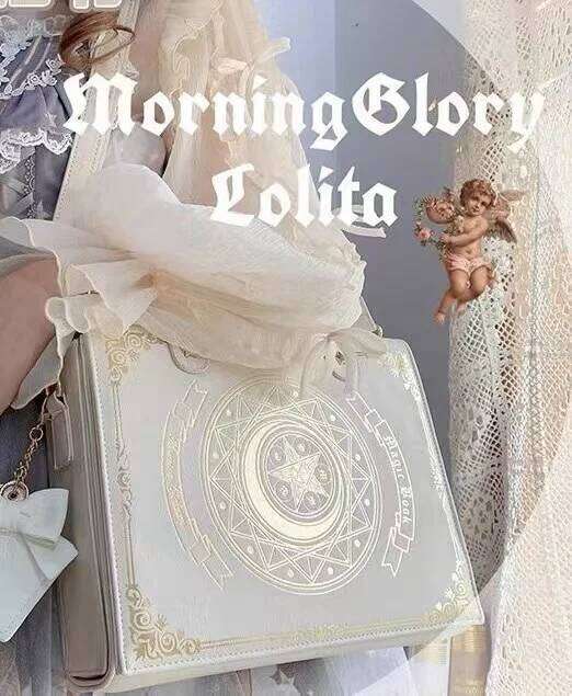 Designer bag 2025 JIAERDI Haruku Lolita Bag Women New Preppy Style Jk Moon Magic Book Shoulder Bags Ladies Elegant Sweet Cute Handbag Y2k Luxury Bag