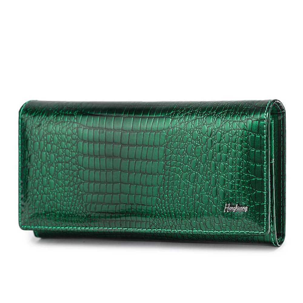 Women Wallets and Purses Alligator Long Genuine Leather Ladies CluTCh Female Crocodile Cow Wallet Ladies Coin Purse Z250621