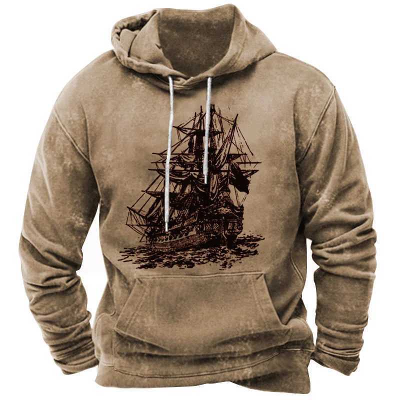 Mens Vintage 3D Printing Y2k Hoodie Harajuku Tops Hooded Sweatshirt Winter Oversized Casual Clothes Streetwear FashionXJ250621