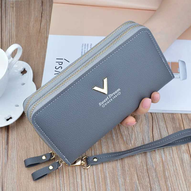 Pu Leather Women Wallets Women Purses Fashion Long Zipper Womens Wallet Money Coin Holder Female Long Purse Female Purse Zipper Z250621