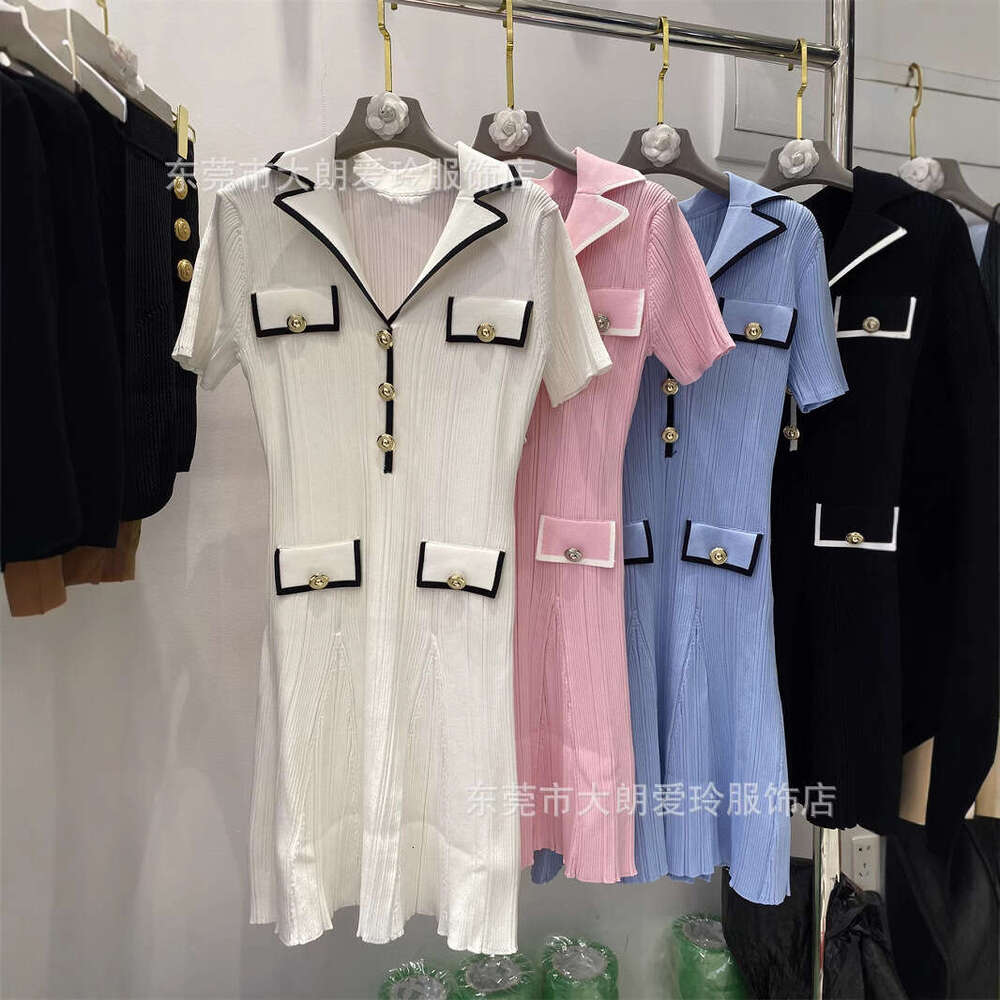 Long Dress High Quality Version French S Brand Slim Fit Age Reducing New Dress For Women Summer Sexy Long Skirt