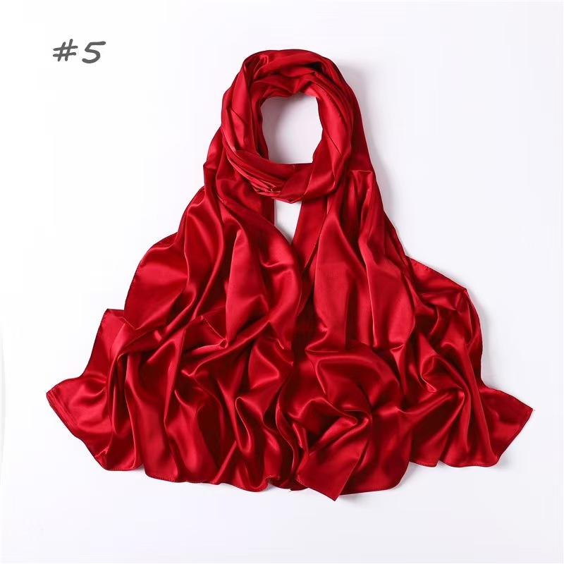 T1028 New Silk Long Scarf Women's Shawl Head Cover Scarf