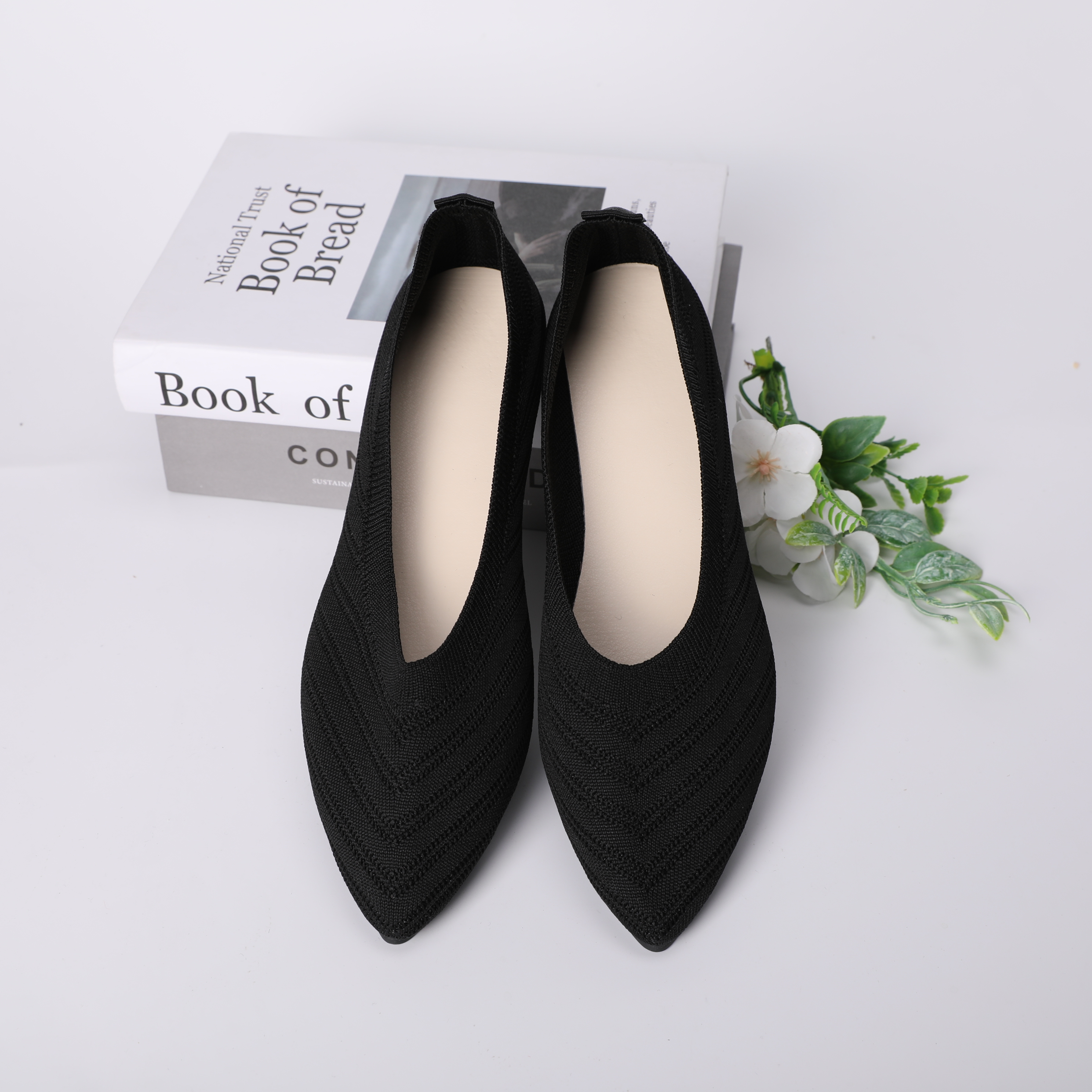 0630-Women's summer cut-out fly-knit single shoes, women's breathable soft-soled high heels, fashionable, casual and versatile