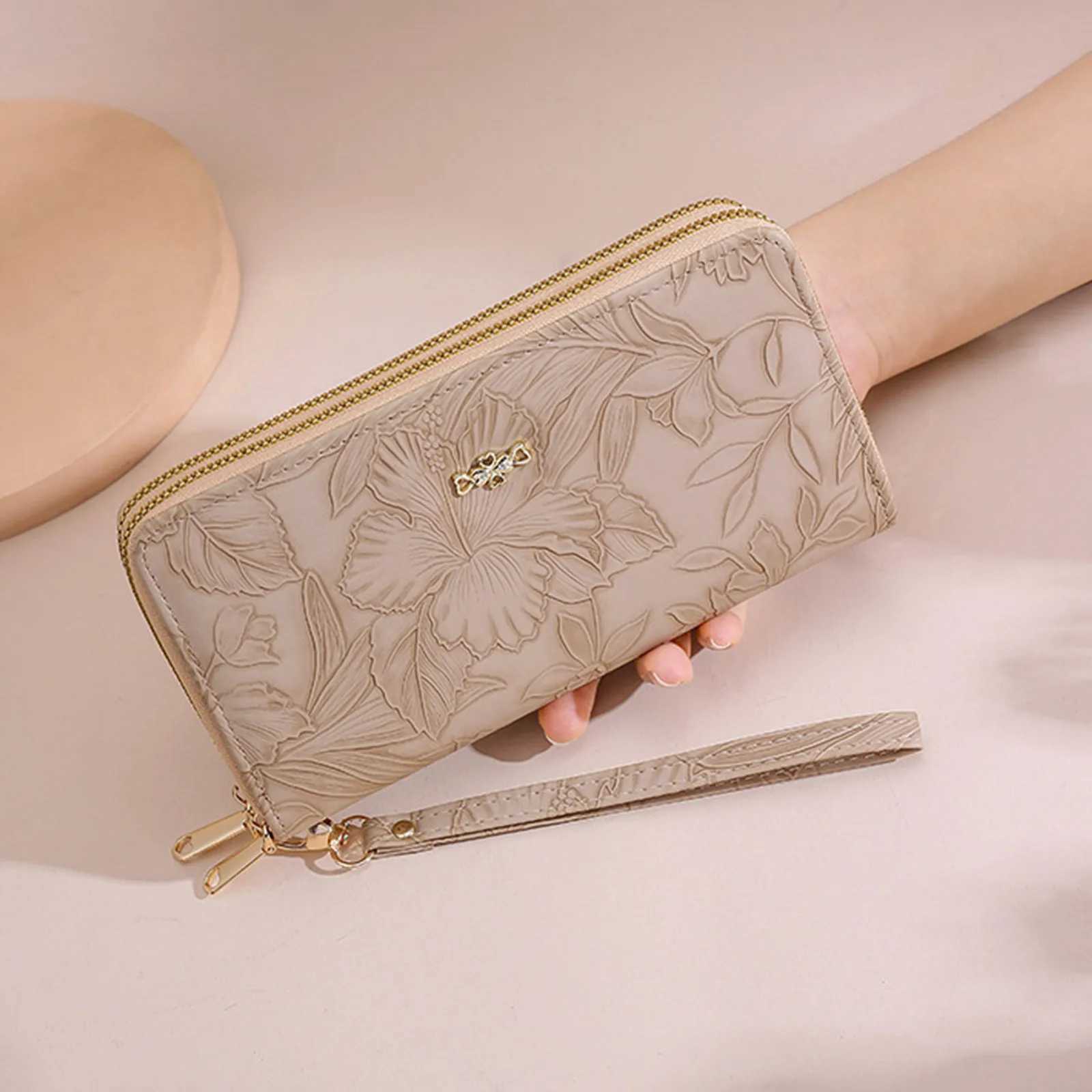 Chic Quilted Long Wallet For Women Secure Zipper Multiple Card Slots Phone Compartment Versatile Clutch For Every Occasion Z250621