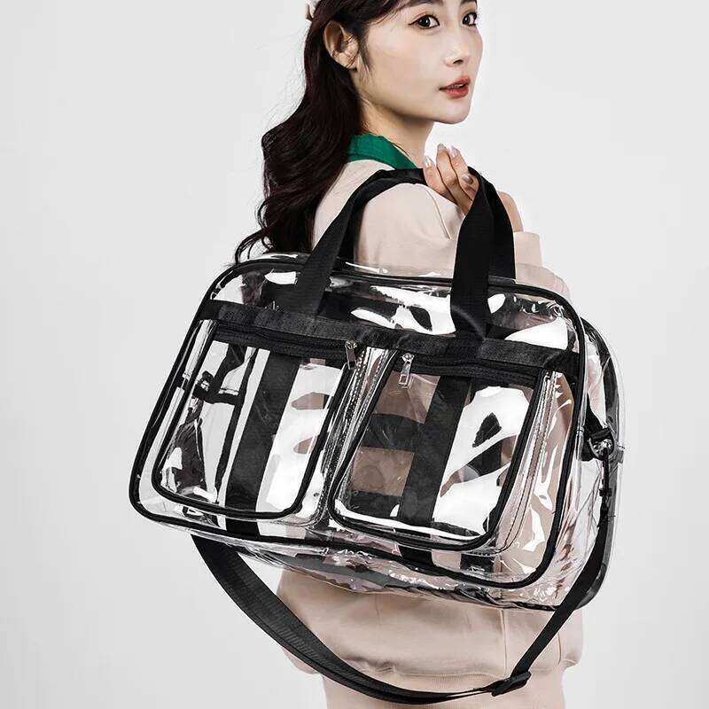 Transparent PVC Waterproof For Women & Men Large Capacity Travel Bag With Stylish Design School Unisex Backpack