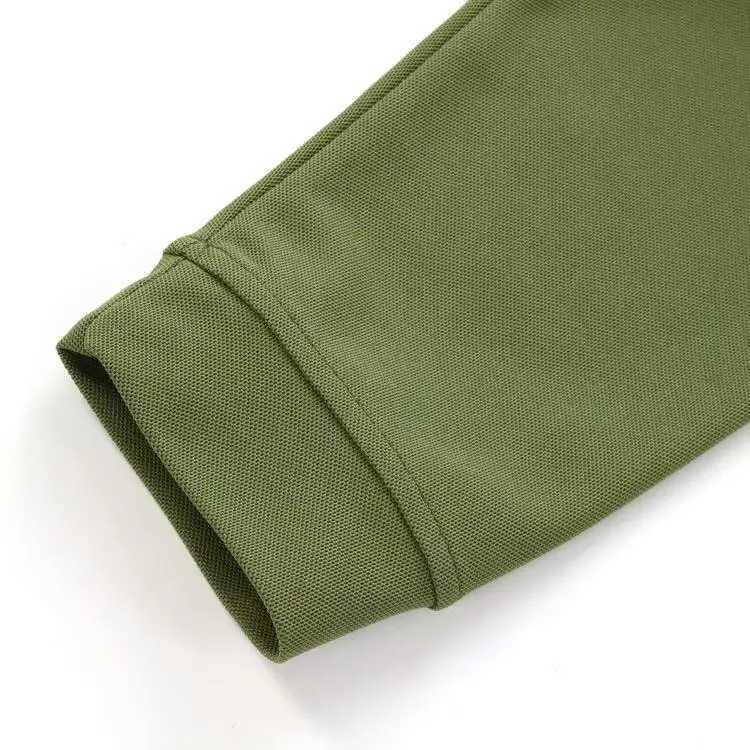 Men Summer Breathable T-shirts Quick Dry Tees Long Sleeve Pullover Lapel Hiking Camping Running Cycling Climbing Cargo Tees XJ250621