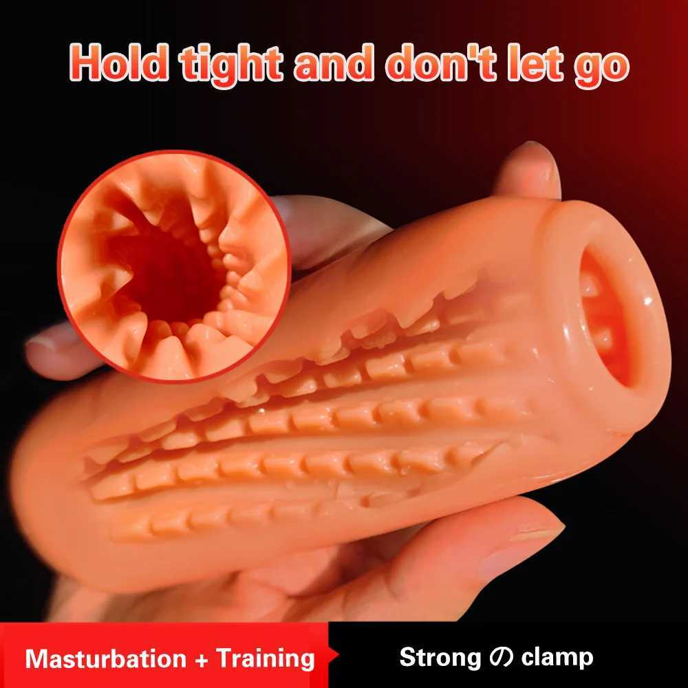 Male Masturbator Cup Realistic Vagina Soft Pocket Pussy Blowjob Penis Exercise Massager Erotic Sex Toys For Men Adult Supplies W250621