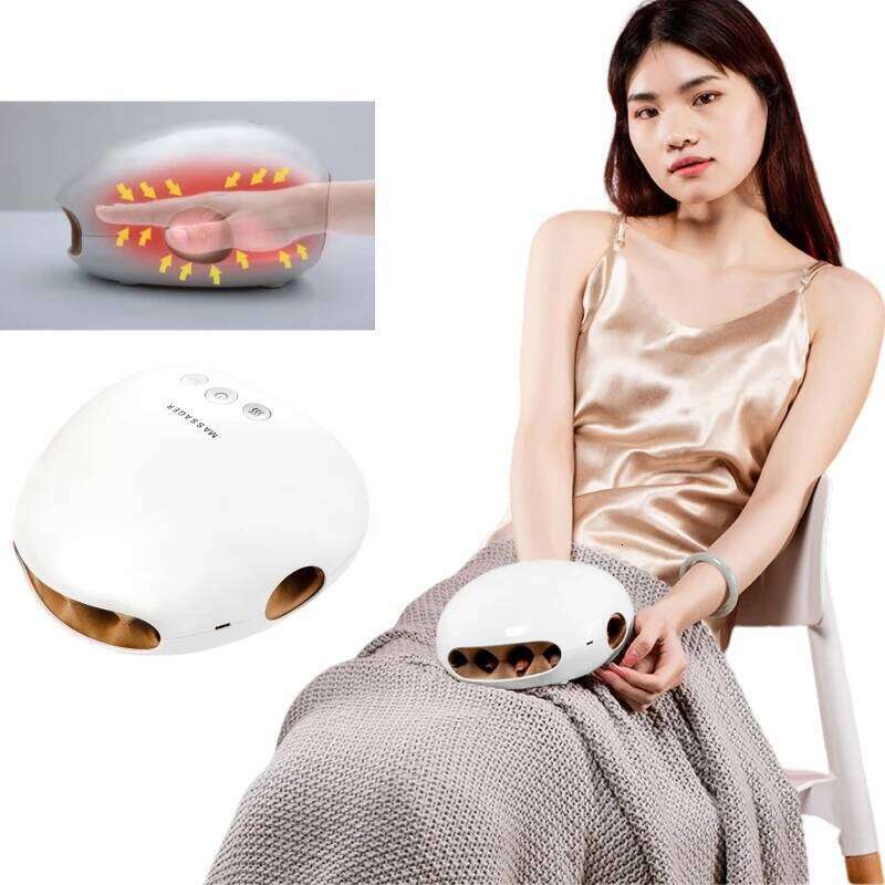 Jinkairui Wireless Premium Pneumatic Relaxer Finger Heated Wrist Massager Hand Care