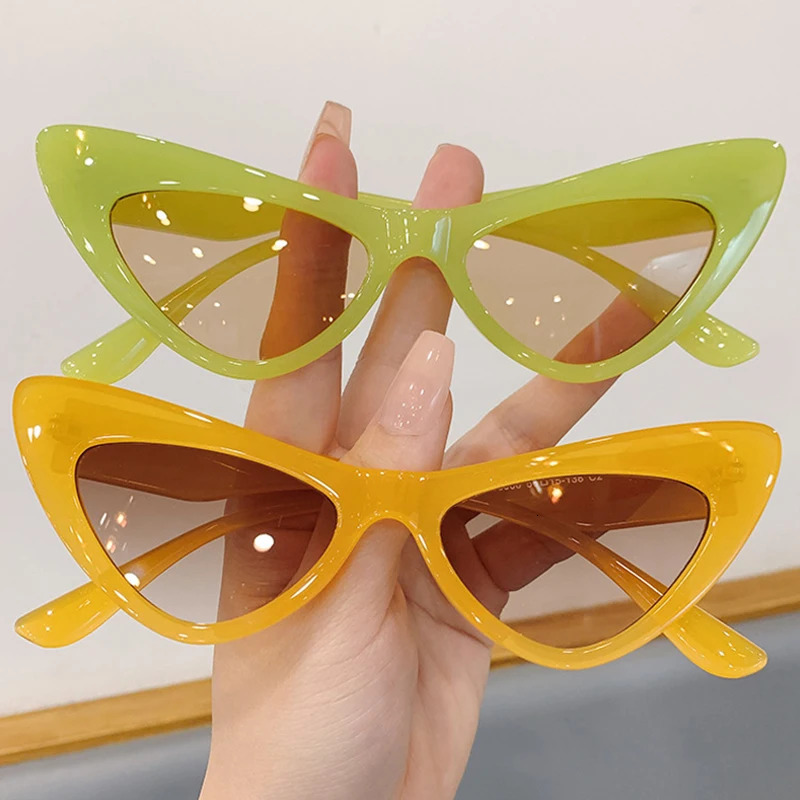 Fashion Vintage Cat Eye Sunglasse For Female Punk Sun Glasses Trending Sexy Ladies Shades UV400 250617