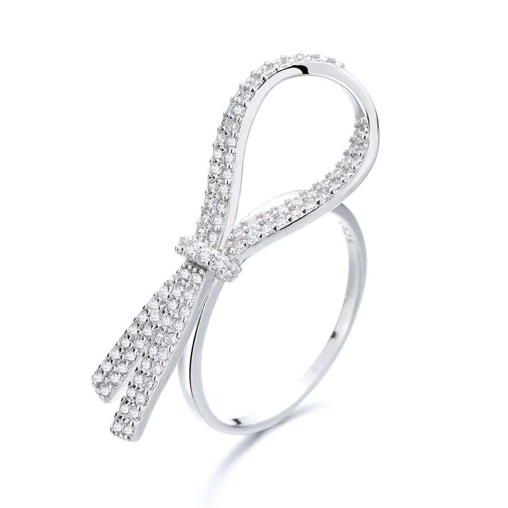 Fine Jewelry Rhodium Plated S925 Silver Big Cuban Ring