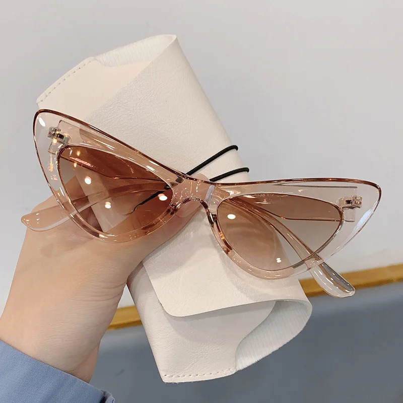 Fashion Vintage Cat Eye Sunglasse For Female Punk Sun Glasses Trending Sexy Ladies Shades UV400 250617