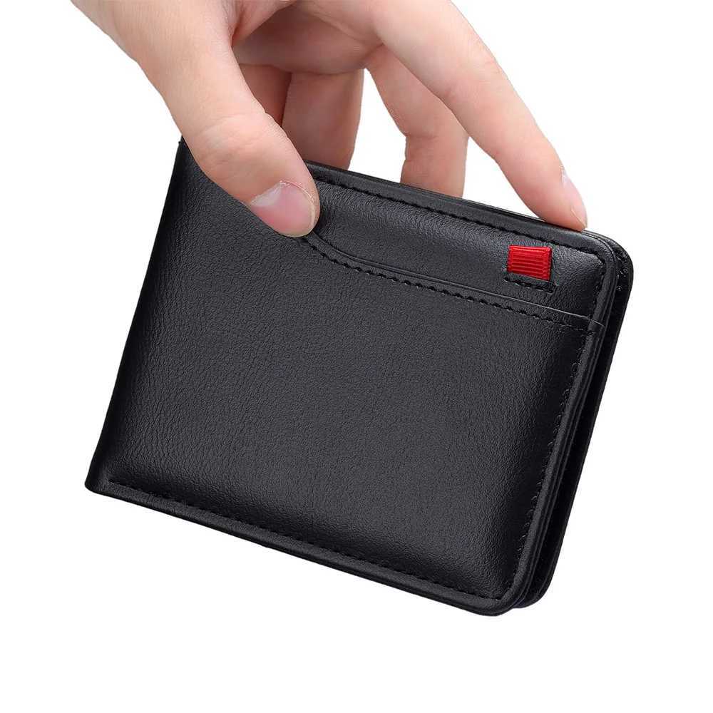 Mens Short Wallet Multi-Card Slot Card Holder PU Leather Wallet for Men Z250621
