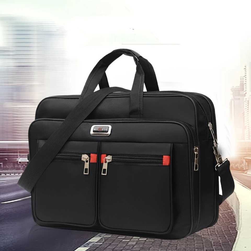 Laptop Briefcase Waterproof Laptop Bag Suitable For Business Shoulder Bag Expandable Messenger Computer Bag Suitable For Travel Z250621