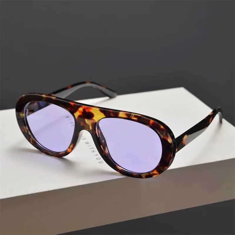 Vintage Brand Designer Flat Top Pilot Sunglasses Women For Men Fashion Popular Luxury Sun Glasses Punk Outdoor Driving Eyewear W250621