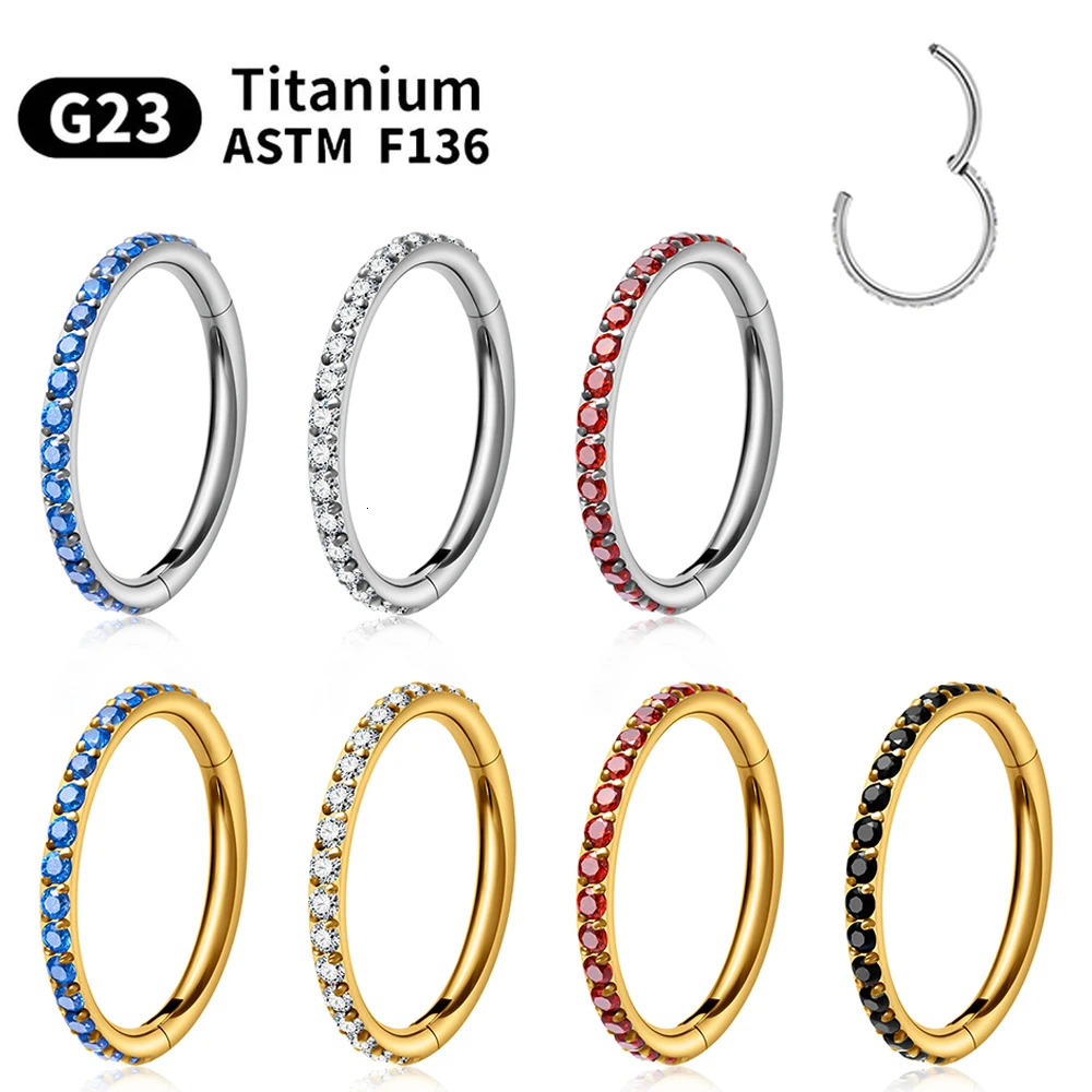 Hoop Nose Ring Earrings Pierced Women Jewelry Crystal Nasal Septum Cartilage Hinge Pitch Nose Ring Lip Fashion 250617