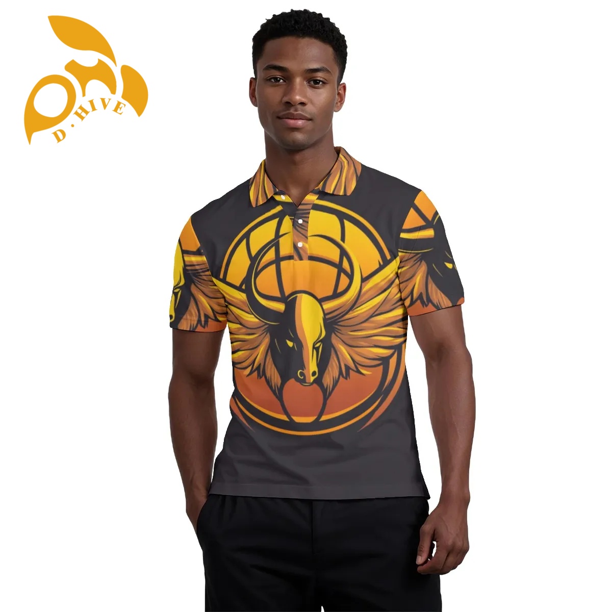 2025 new design All-Over Print Men's Polo Collar Jersey High-quality fabric Fashion attractive High comfort level High quality Suitable for sport