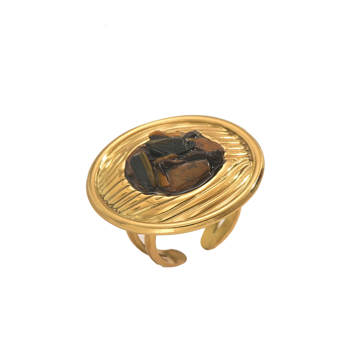 Style Women's Inlaid Crystal Personality Multi-Layer Adjustable Design Ring For Women