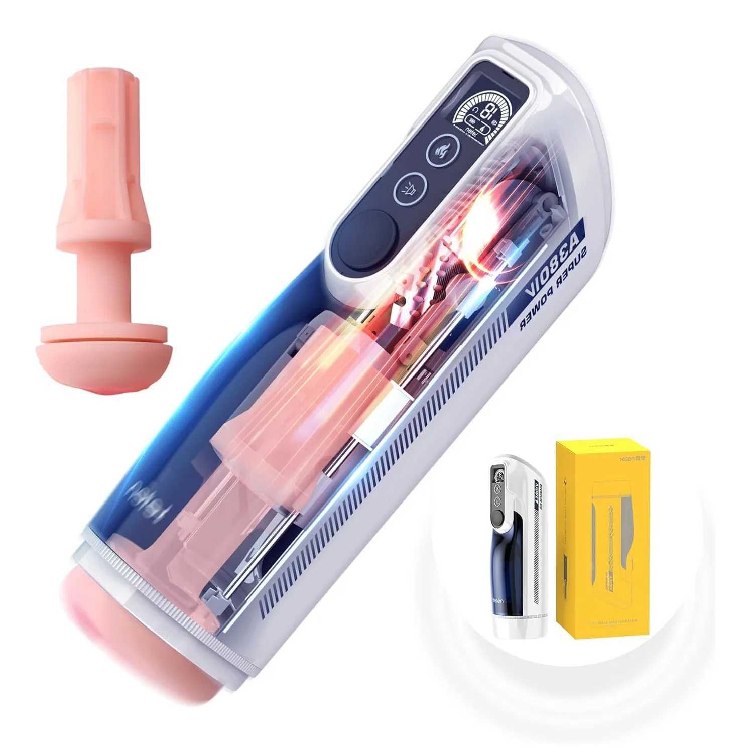 Leten A380 IV Piston Telescopic Automatic Male Masturbation Cup Smart Heating Realistic Vagainl Sleeve Sex Machine Easy to Use W250621