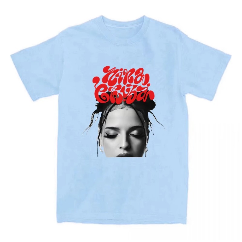 T-shirt Nina Chuba Printing Tshirts Short Sleeve Cotton Round Neck Summer Soft High Quality Grunge Clothes Unisex harajuku