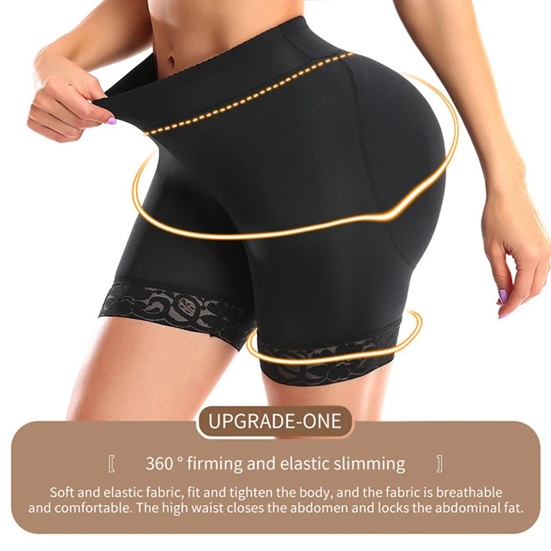 Women Butt Lifter Padded Lace Shapewear Thicker Butt Enhancer Control Panties Seamless Fake Buttock Underwear Big Booty Shorts 250617