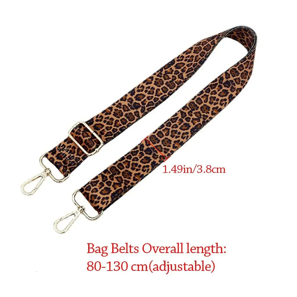 High Quality Replacement Leopard Print Bag Strap Adjustable Handbag Belt Wide Shoulder Bag Strap Bag Strap Bag Accessories 250617