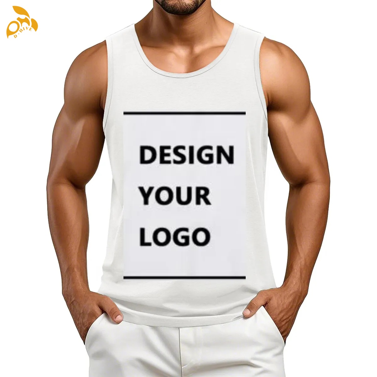 free shipping of customized super Trendy American men's polyester vest with exquisite patterns from US