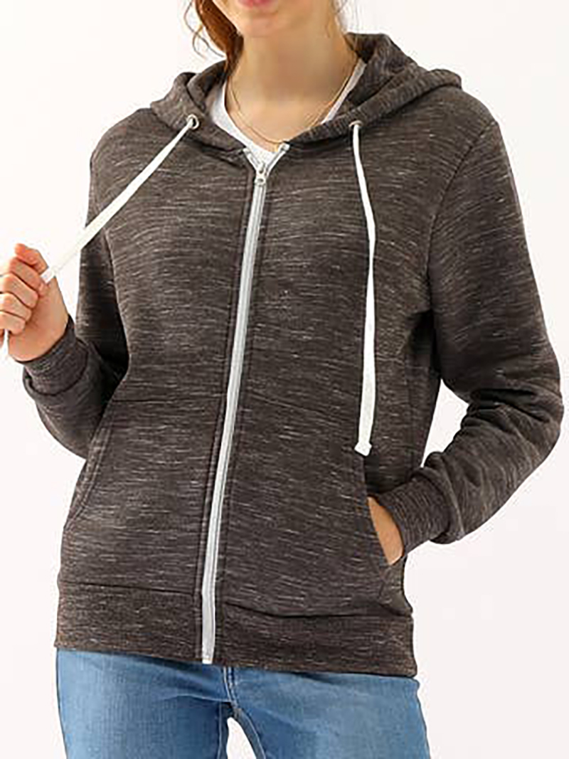 Women's lightweight zipper hooded fashion jacket new sales