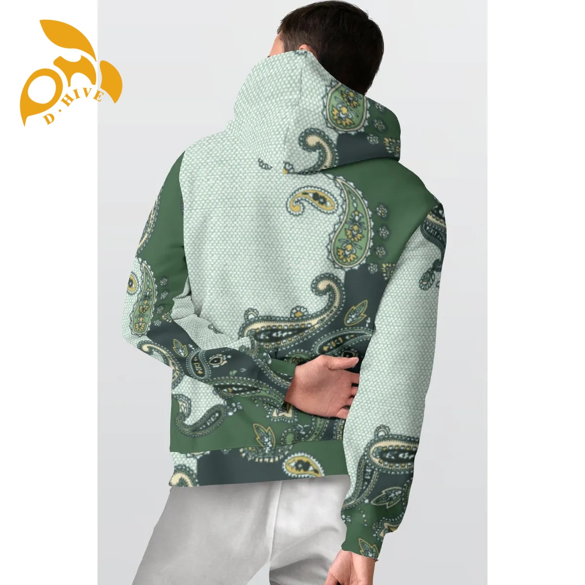 Free Shipping of customized All-Over Print Men's Thicken Pullover Hoodie with exquisite patterns comfortable breathable Warm comfortable Soft hig