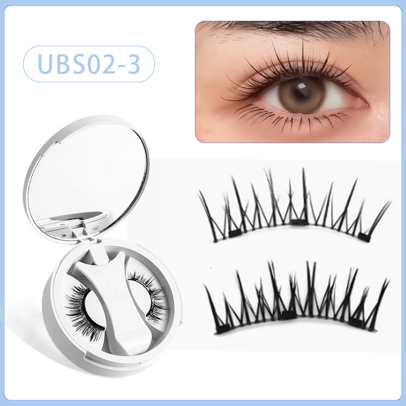 Magnetic False Eyelashes One-Piece Box Set No Glue Natural Dense Cross-Border Hot-Selling Quantum Magnetic False Eyelashes Wholesale New Free Delivery