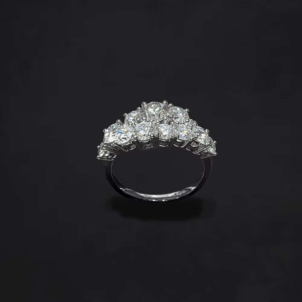 White Gold Moissanite Wedding Ring 14K 18K for Women
