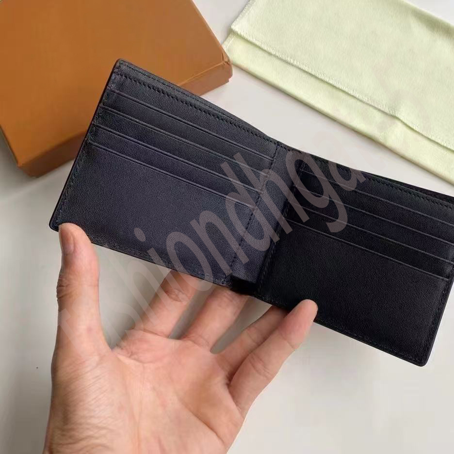 top 10A Genuine leather Designers Men wallets wer card holder women fashion plaid style purse mens Clutch wallet s Man Bags with box