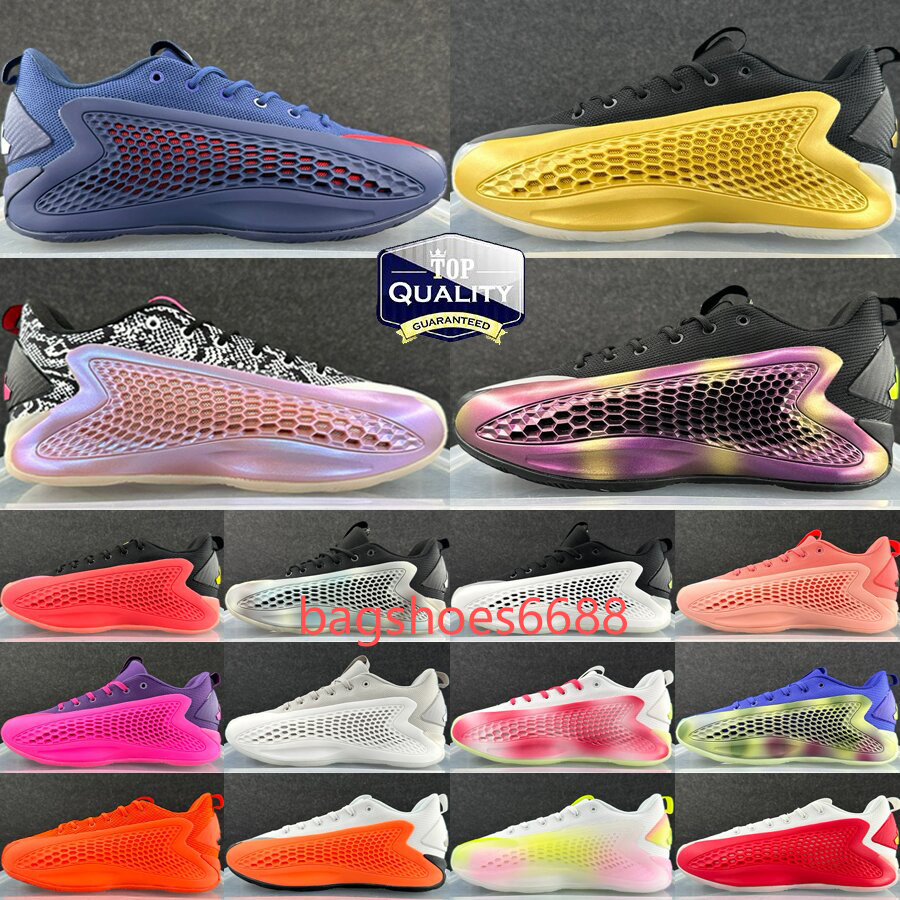 Top AE 1 Men Basketball Shoes Low Designer Trainers Year of the Snake The Future USA Night Indigo Sier Metallic Outdoor Sneakers Size 40-46