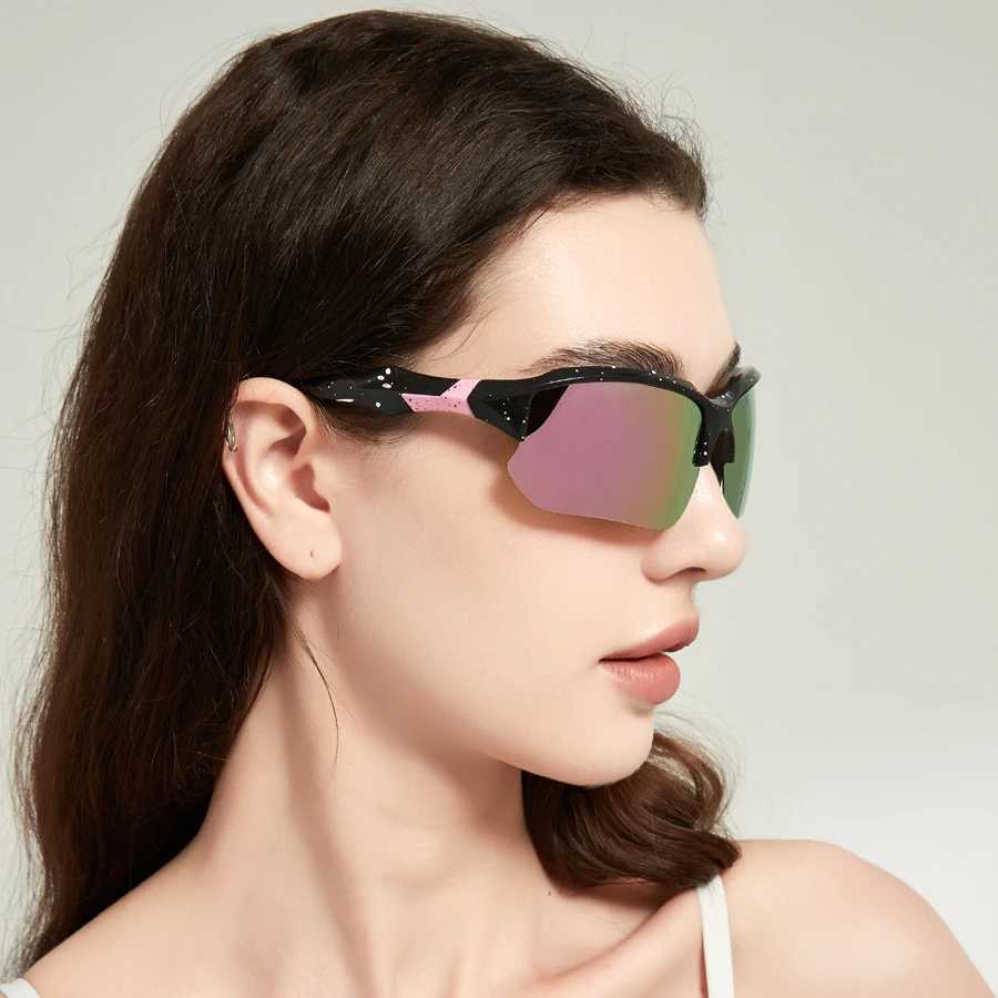 Fashion Vintage Half Frame Fishing Cycling Sports Sunglasses Men Women Running Mountaineering Sport Sun Glasses UV400 Eyewear W250621