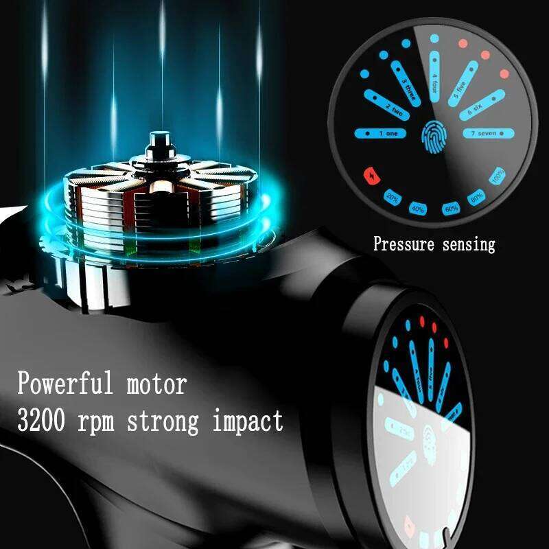 Professional Fascia 4800Mah Deep Tissue Percussion Vibrat Massage Gun Fiess Back And Neck Muscle Relaxation Massager