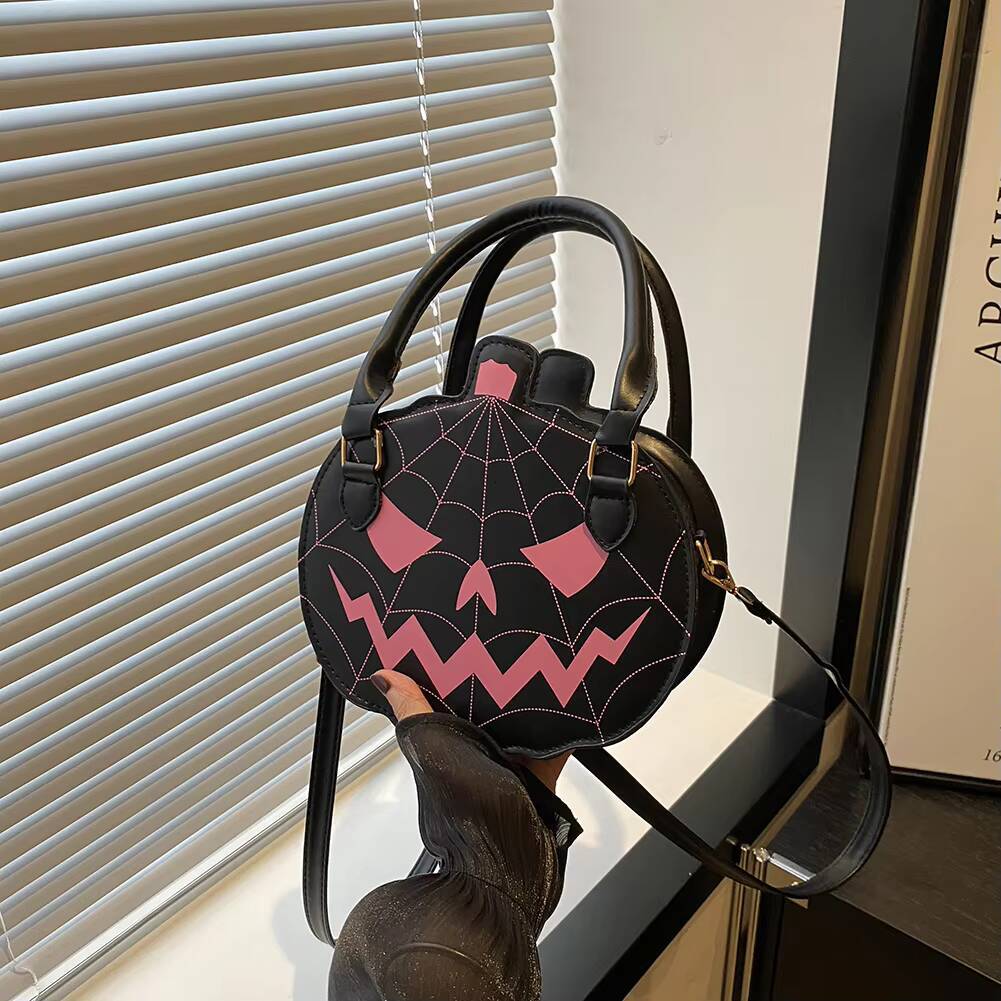 Shoulder Women Pumpkins Crossbody PU Leather Adjustable Strap Top Handle With Zipper Hobo Bag For Work Travel