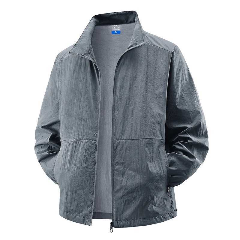 UPF50+ UV Protection Skin Coats Men Big Size 8XL 7XL 6XL Summer Windbreaker Lightweight Windshield Reflective UV Blocking JacketXJ250621