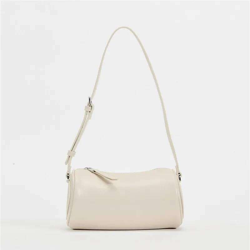 Barrel-Shaped And Handbags Mini PU Leather Shoulder Bag Fashion Black Crossbody Bags For Woman Soft Phone Purses