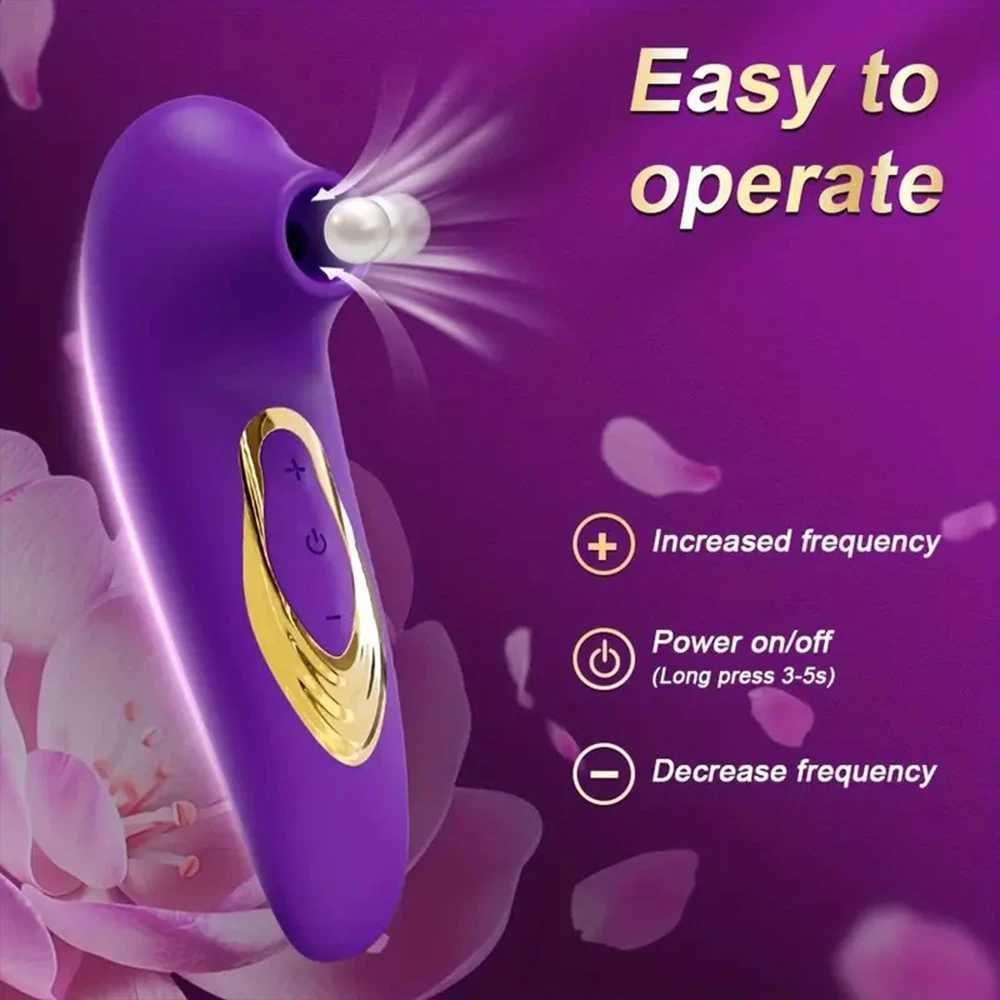Nipple Clit Sucking Vibrator for Clitoral Nipple Stimulation Adult Oral Sex Toys for Women Vibrating Clit Stimulator for Women W250621
