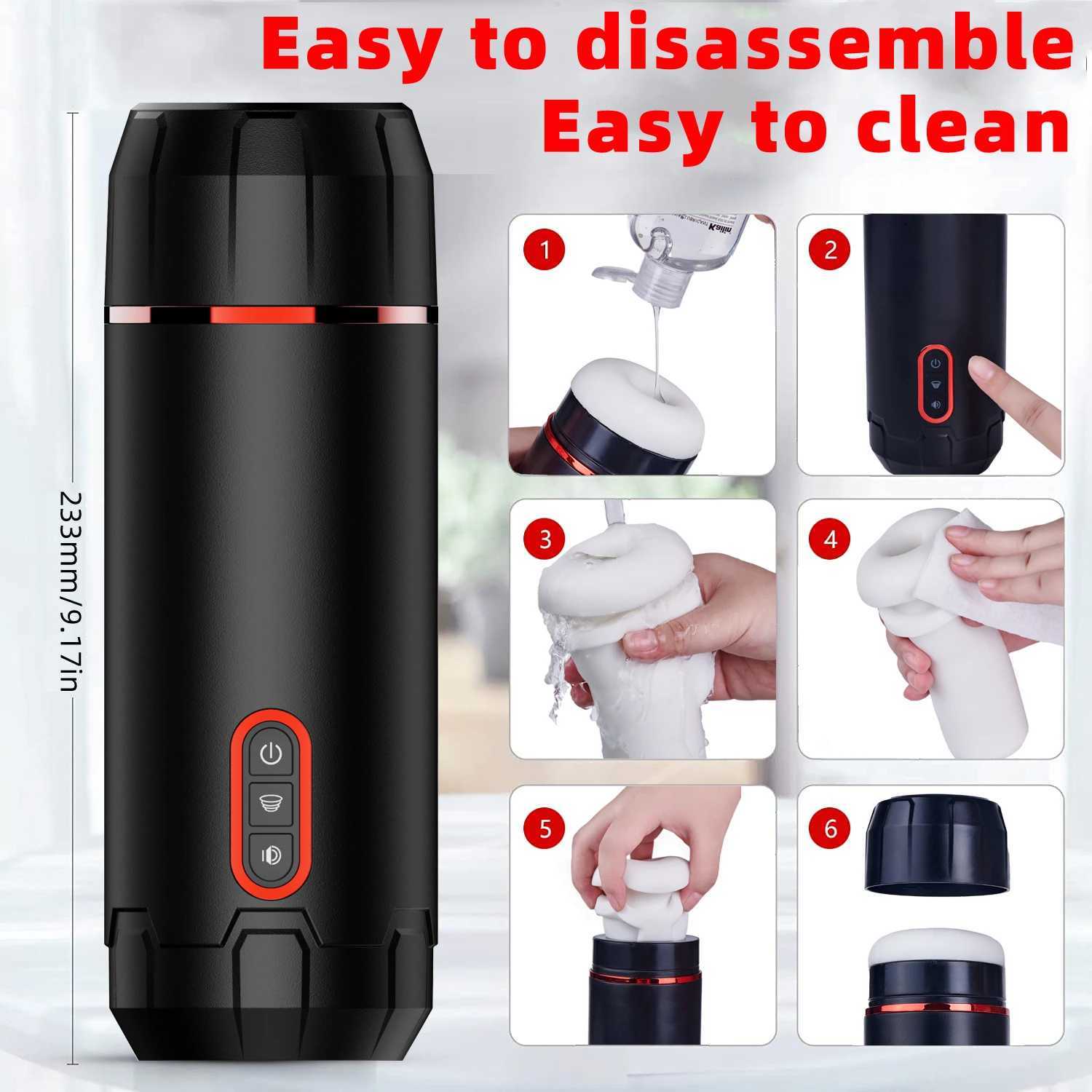 Automatic Male Masturbator Cup Sucking Vibration Blowjob Real Vagina Pocket Pussy Penis Oral Sex Machine Toys For Men Adults 8+ W250621