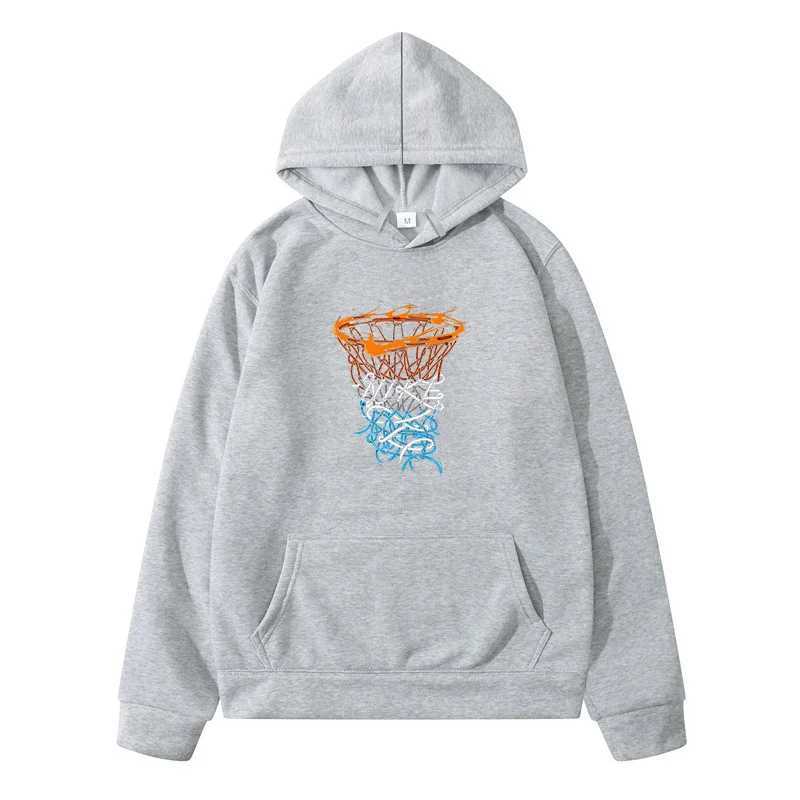 Street Style Basketball Hoop Pattern Fashion Male Clothes Y2k Man Hoodie Men Mens Clothing New in Hoodies Sweatshirts CasualXJ250621