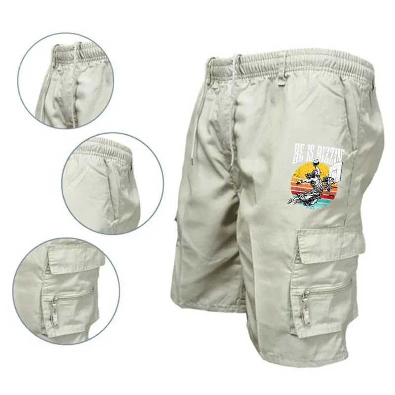 Solid Color Cargo Shorts For Men Big Pockets Military Summer Outdoor Casual Loose Tactical Short Trousers New Cool Look Fabric W250621