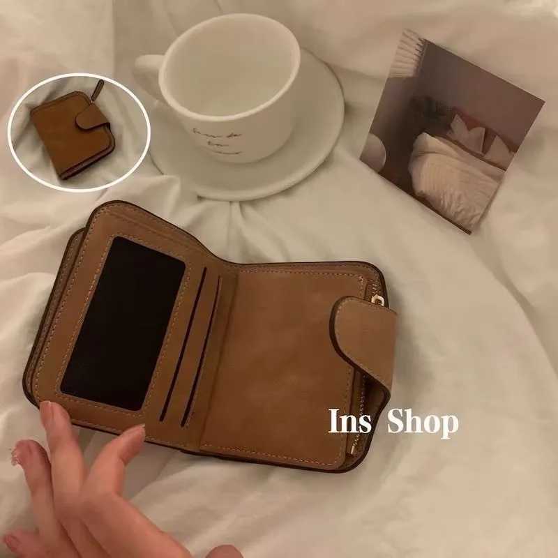 FAshion Womens Short Wallets PU Leather Matte Small Casual Coin Purse Zipper Money Bag Hasp CluTCh Holder Clip Z250621