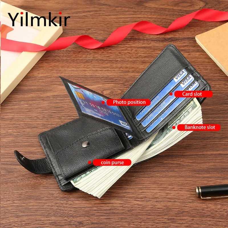 PU Leather Mens Short Wallet Multi Functional Zipper Mens Purse Business Short Multi Card Slot Moneybag Z250621