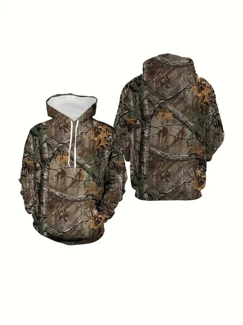 Spring Autumn Leaves Camouflage 3D Hoodies Men/Women Loose tops Designer Sweatshirt Oversized Harajuku y2k Clothes Pullover XJ250621