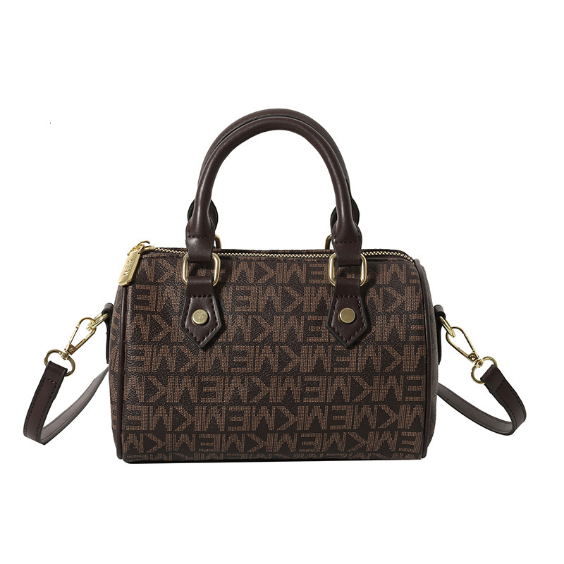 Free Shipping Designer Bag, Women's Bag, Boston Bag, Classic Printed Luxury Bag, Simple And Elegant Commuting Travel Handbag, Shoulder Bag, Women