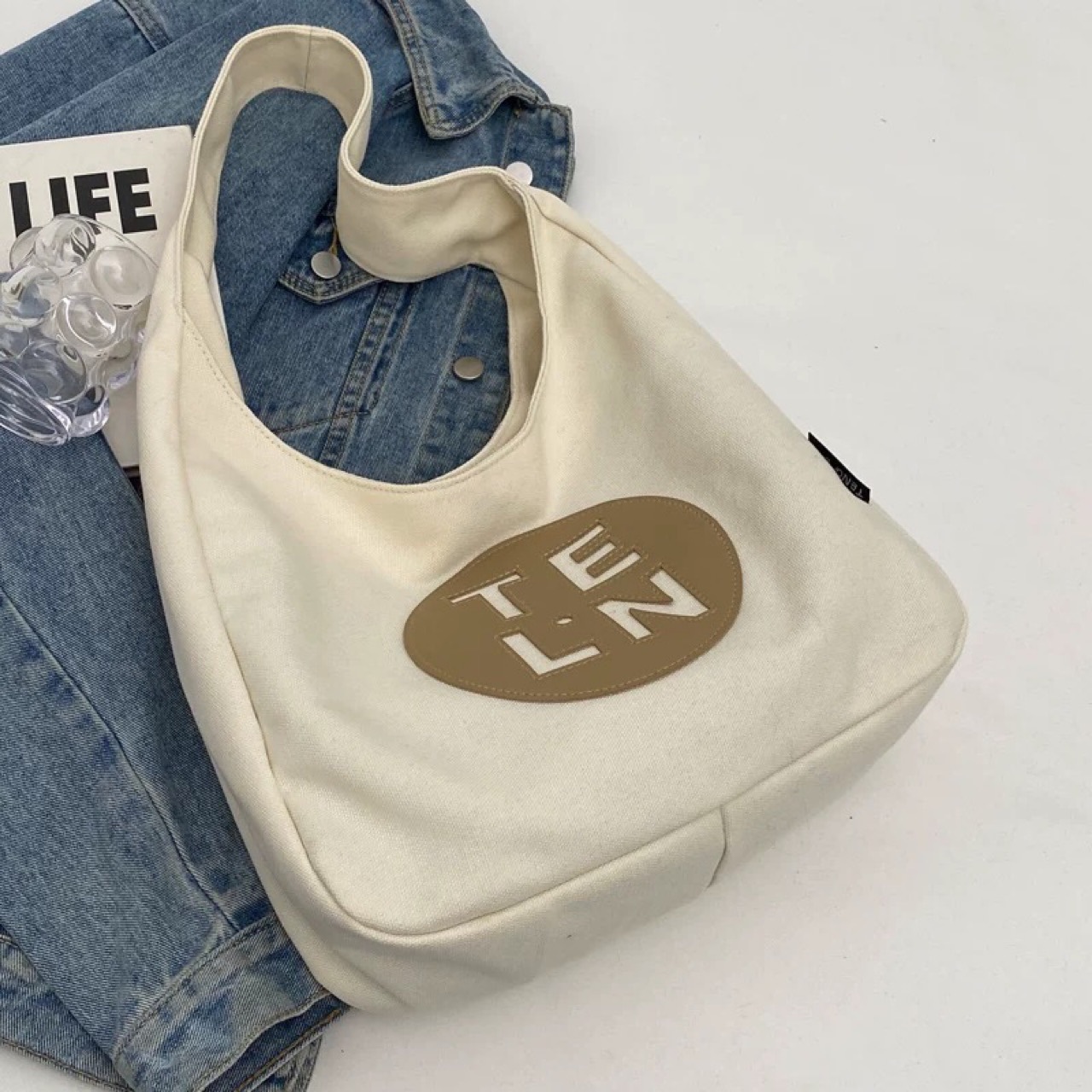 Free shipping designer Canvas Bag for Women Niche High-End Versatile Student Shoulder Tote Bag Ins Style Casual Commuter Bag Tote Bag