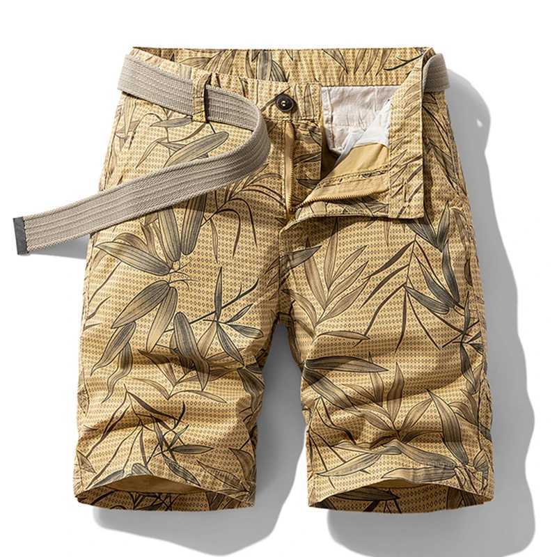 Men Summer New Casual Vintage Classic Pockets Camouflage Cotton Cargo Shorts Men Outerwear Fashion Twill Cotton Jogger Shorts Male W250621
