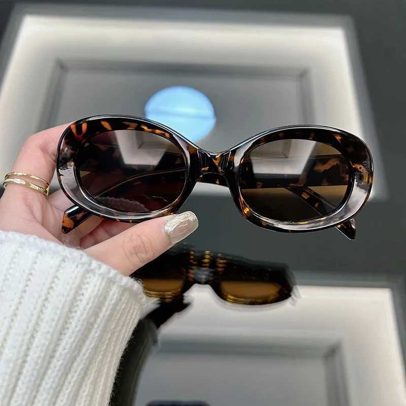 Fashion Oval Round Sunglasses Women Brand Designer Retro Sun Glasses Female Vintage Frame Mirror Outdoor Sunglasses W250621
