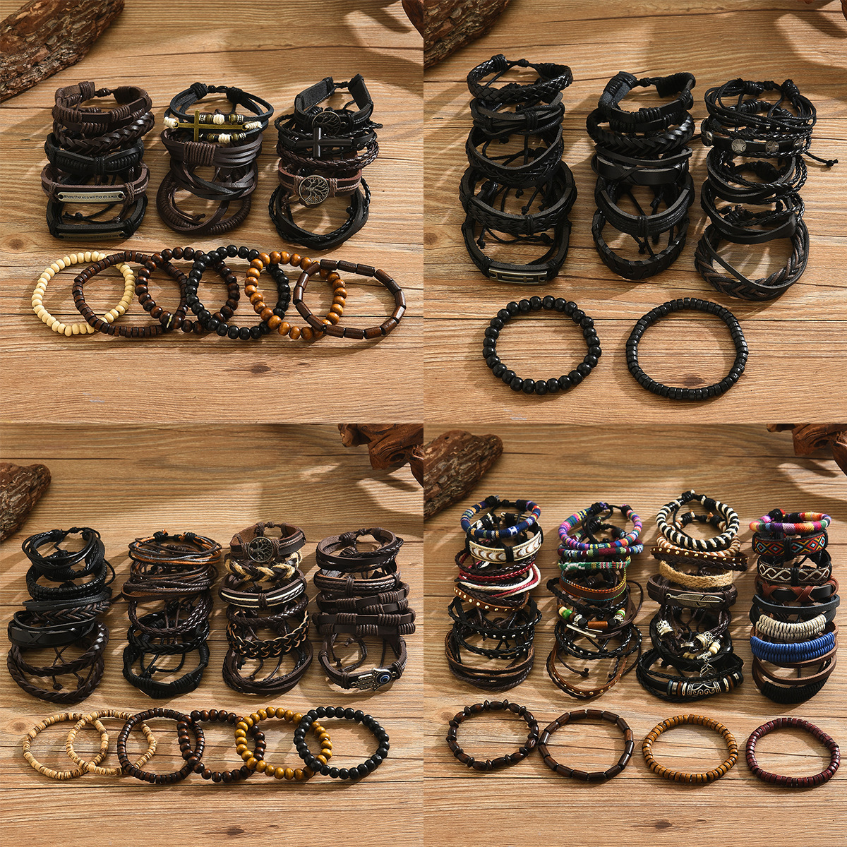 Literary Style Woven Set High-End Design Versatile Bracelet Jewelry