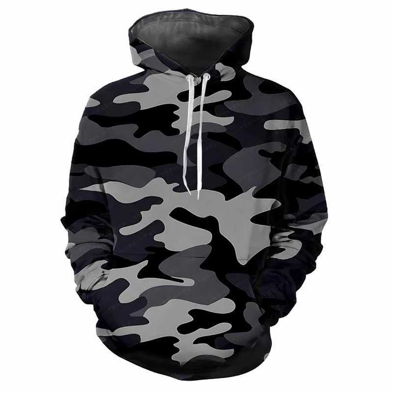Jungle Camouflage 3d Printed Hoodie Men Spring Autumn Street Sweatshirt Loose Casual Outdoor Sports Top Long Sleeve HoodiesXJ250621